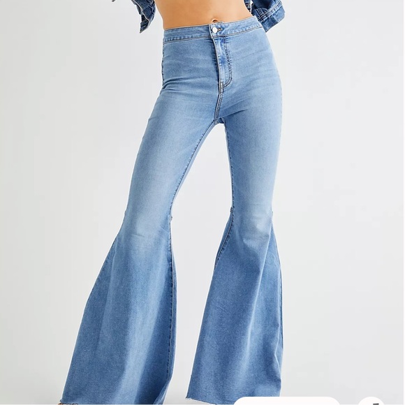 Free People Denim - Free People Just Float on Flare Jeans
